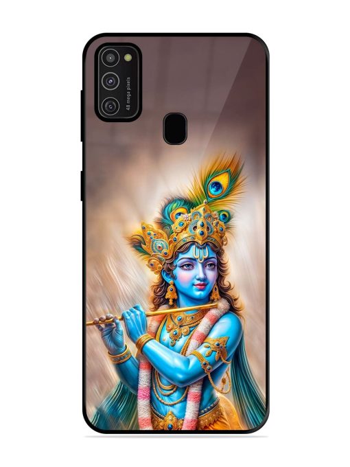 Divine Krishna Glossy Soft Edge Case for Samsung Galaxy M21 (2021) Chachhi