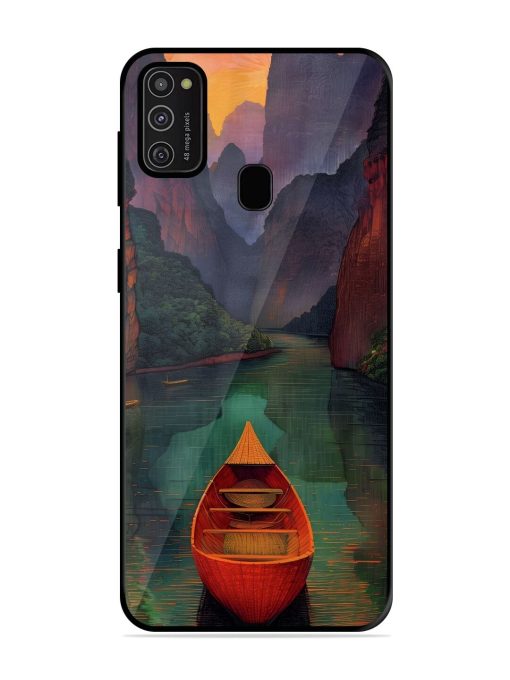 Serene Passage Glossy Soft Edge Case for Samsung Galaxy M21 (2021) Chachhi