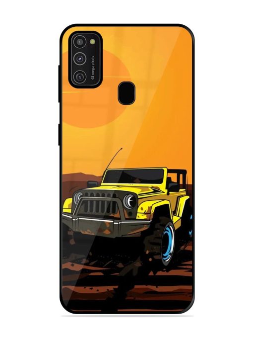 Sunset Cruise Glossy Soft Edge Case for Samsung Galaxy M21 (2021) Chachhi