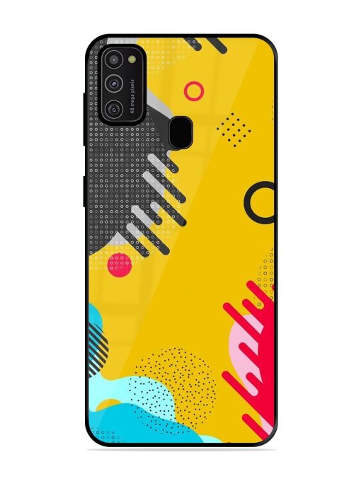 Neon Pop Glossy Soft Edge Case for Samsung Galaxy M21 (2021)