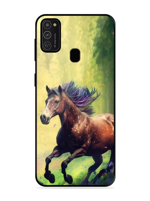 Enchanted Gallop Glossy Soft Edge Case for Samsung Galaxy M21 (2021)