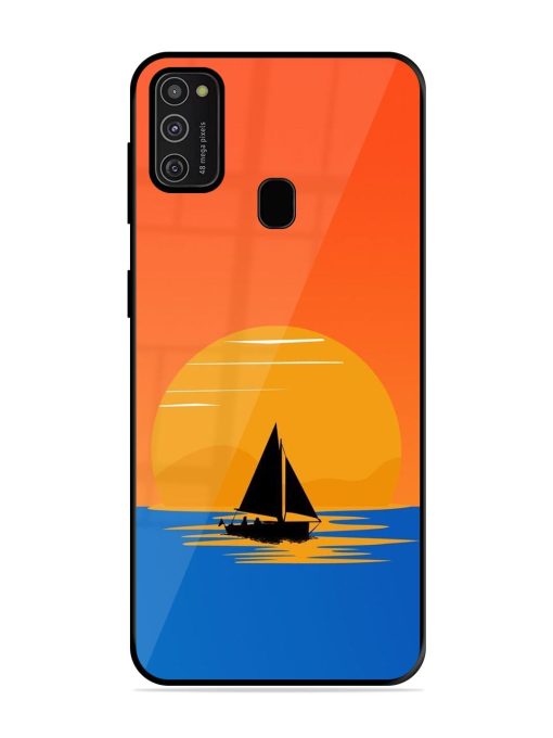 Sunset Sail Glossy Soft Edge Case for Samsung Galaxy M21 (2021)