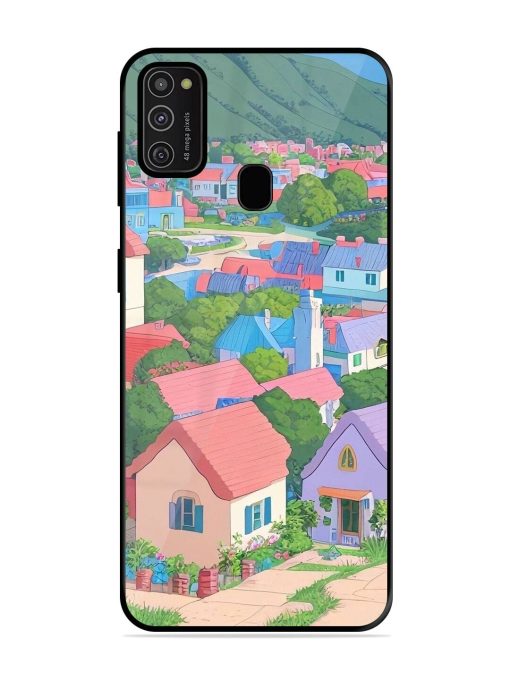 Pastel Paradise Glossy Soft Edge Case for Samsung Galaxy M21 (2021)