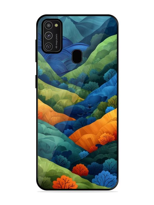Serene Summits Glossy Soft Edge Case for Samsung Galaxy M21 (2021)