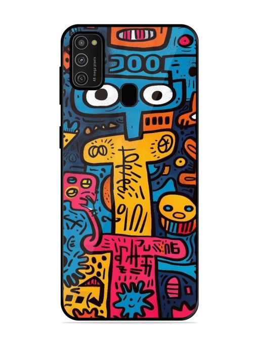 Doodletopia Glossy Soft Edge Case for Samsung Galaxy M21 (2021) Chachhi