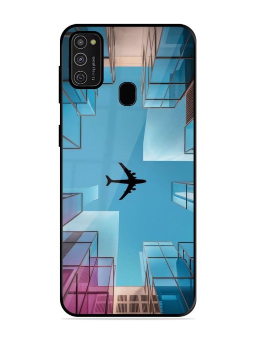 Urban Flightpath Glossy Soft Edge Case for Samsung Galaxy M21 (2021) Chachhi