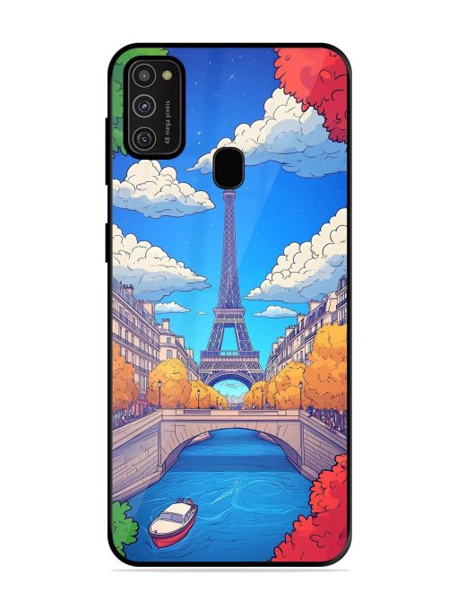 Parisian Panorama Glossy Soft Edge Case for Samsung Galaxy M21 (2021) Chachhi