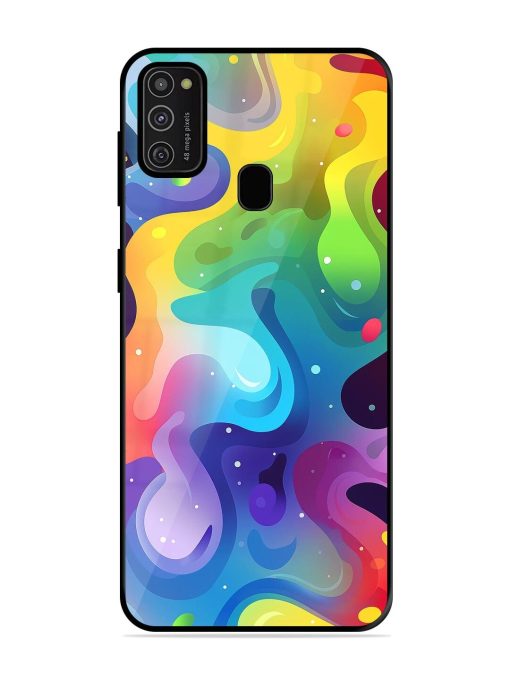 Rainbow River Glossy Soft Edge Case for Samsung Galaxy M21 (2021)