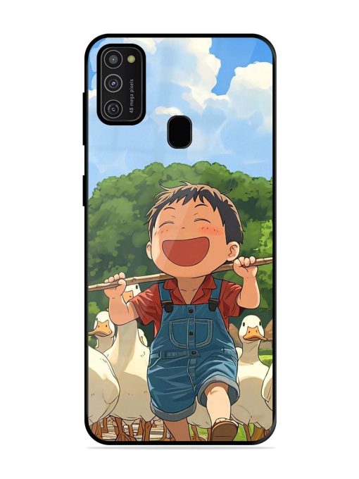 Duck Parade Glossy Soft Edge Case for Samsung Galaxy M21 (2021)