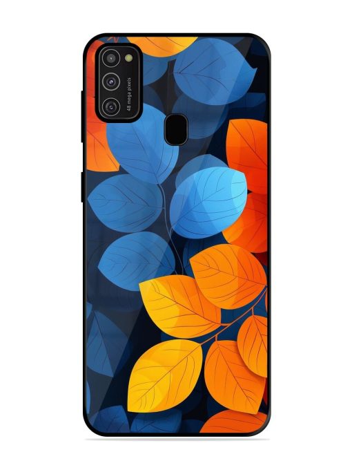 Autumn'S Contrast Glossy Soft Edge Case for Samsung Galaxy M21 (2021) Chachhi