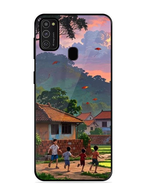 Sunset Play Glossy Soft Edge Case for Samsung Galaxy M21 (2021) Chachhi