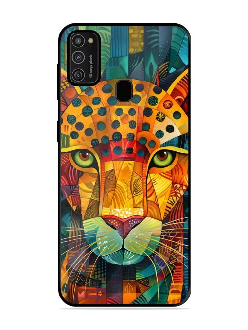 Mosaic Majesty Glossy Soft Edge Case for Samsung Galaxy M21 (2021) Chachhi