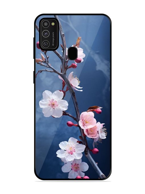 Delicate Blossoms Glossy Soft Edge Case for Samsung Galaxy M21 (2021) Chachhi