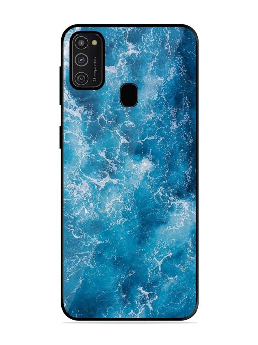 Oceanic Abyss Glossy Soft Edge Case for Samsung Galaxy M21 (2021) Chachhi