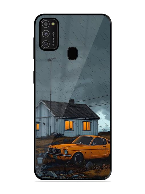 Rainy Day Retreat Glossy Soft Edge Case for Samsung Galaxy M21 (2021) Chachhi