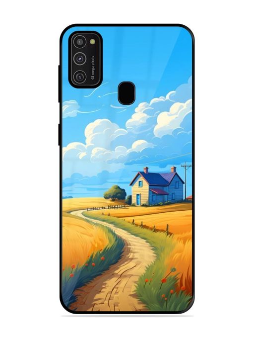 Countryside Cottage Glossy Soft Edge Case for Samsung Galaxy M21 (2021)