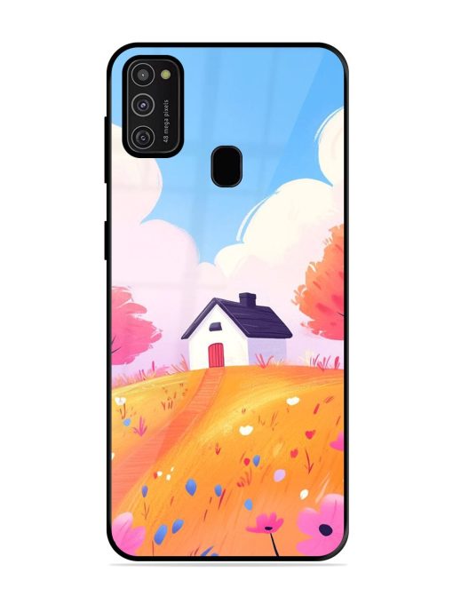 Hilltop Haven Glossy Soft Edge Case for Samsung Galaxy M21 (2021) Chachhi