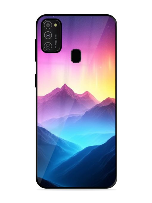 Cosmic Mountains Glossy Soft Edge Case for Samsung Galaxy M21 (2021)