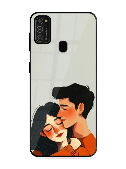 Craft Couples Glossy Soft Edge Case for Samsung Galaxy M21 (2021)