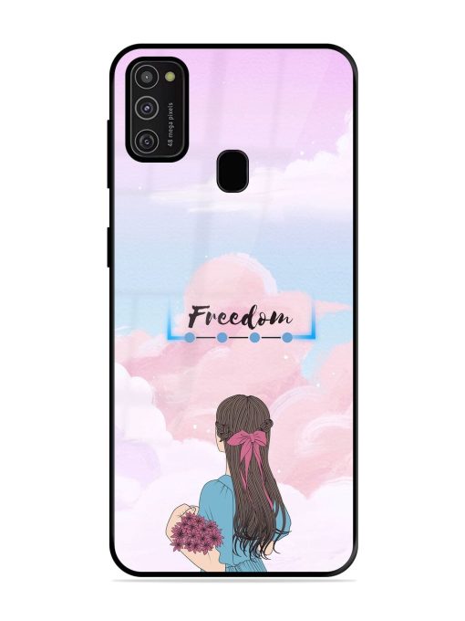 Skyward Dreams Glossy Soft Edge Case for Samsung Galaxy M21 (2021) Chachhi