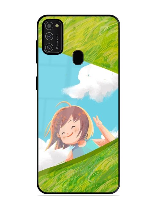 I'M On My Way Glossy Soft Edge Case for Samsung Galaxy M21 (2021) Chachhi