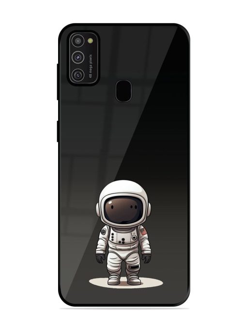 Neon Astronaut Glossy Soft Edge Case for Samsung Galaxy M21 (2021)