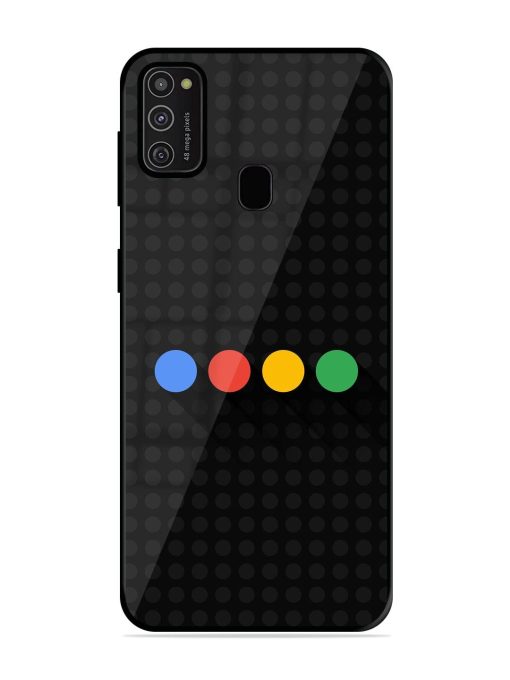 Google Dots Glossy Soft Edge Case for Samsung Galaxy M21 (2021)