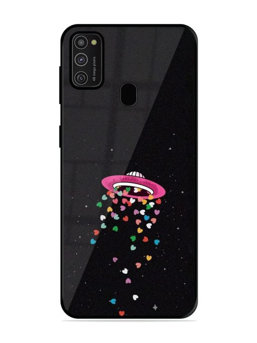 Love From Above Glossy Soft Edge Case for Samsung Galaxy M21 (2021) Chachhi