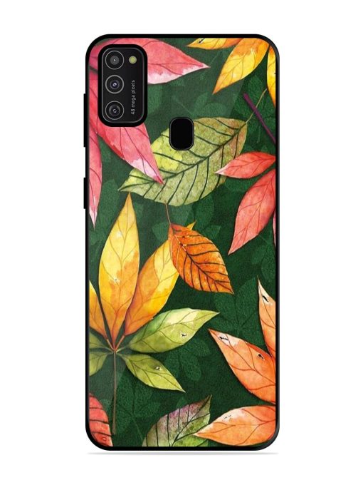 Autumn'S Embrace Glossy Soft Edge Case for Samsung Galaxy M21 (2021) Chachhi