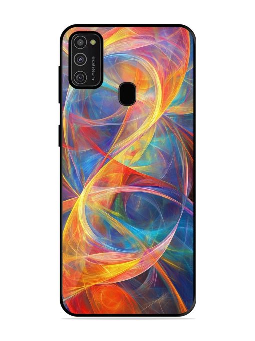 Cosmic Currents Glossy Soft Edge Case for Samsung Galaxy M21 (2021) Chachhi