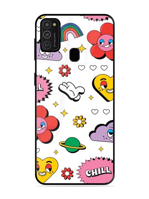 Whimsical Wonderland Glossy Soft Edge Case for Samsung Galaxy M21 (2021) Chachhi