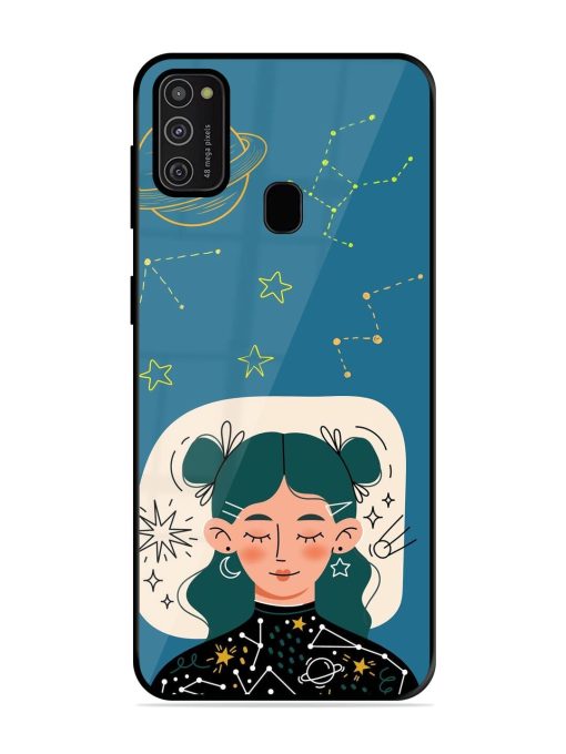 Cosmic Daydreamer Glossy Soft Edge Case for Samsung Galaxy M21 (2021) Chachhi