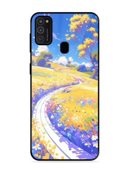 Vibrant Spring Meadow Glossy Soft Edge Case for Samsung Galaxy M21 (2021)