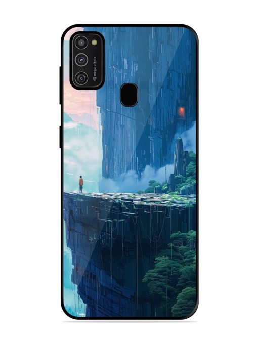 Solitude In The Sky Glossy Soft Edge Case for Samsung Galaxy M21 (2021)