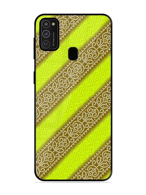 Golden Bandana Bliss Glossy Soft Edge Case for Samsung Galaxy M21 (2021) Chachhi