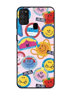 Whimsical Mr. Men & Little Miss Glossy Soft Edge Case for Samsung Galaxy M21 (2021)