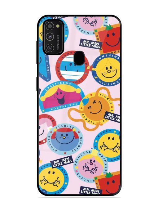 Whimsical Mr. Men & Little Miss Glossy Soft Edge Case for Samsung Galaxy M21 (2021) Chachhi