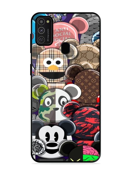 Streetwear Bearbrick Extravaganza Glossy Soft Edge Case for Samsung Galaxy M21 (2021)