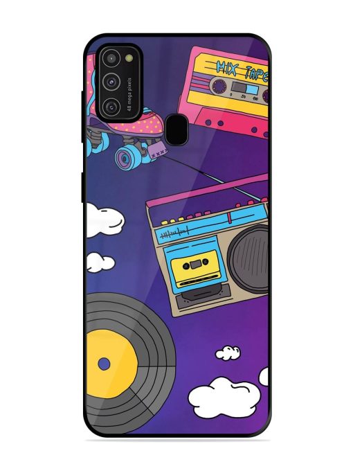 Retro Vibes Glossy Soft Edge Case for Samsung Galaxy M21 (2021)