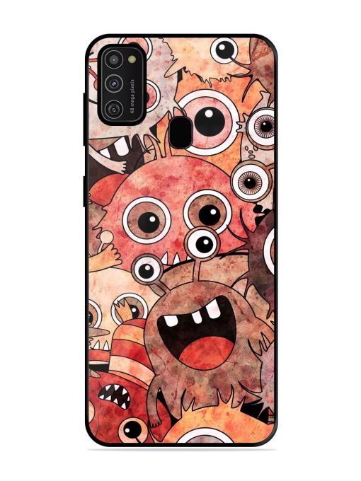 Monster Mash Glossy Soft Edge Case for Samsung Galaxy M21 (2021) Chachhi