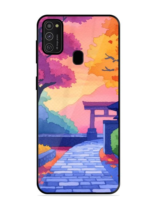 Autumnal Serenity Glossy Soft Edge Case for Samsung Galaxy M21 (2021) Chachhi