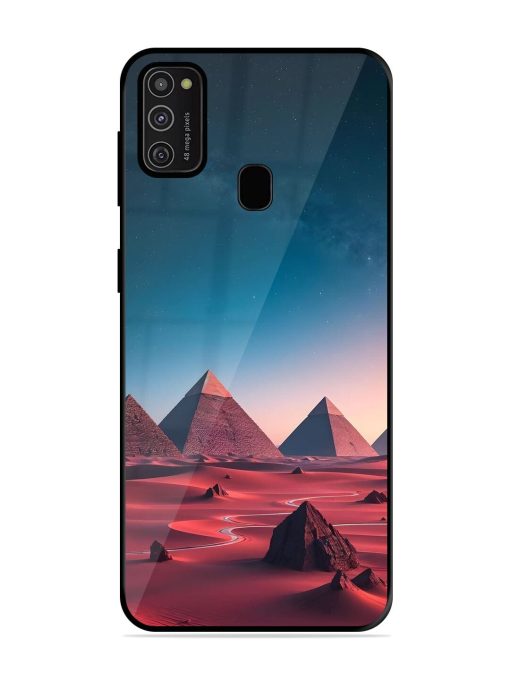 Ancient Wonders Sky Glossy Soft Edge Case for Samsung Galaxy M21 (2021) Chachhi