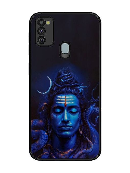 Mystic Mahadev Glossy Soft Edge Case for Samsung Galaxy M21 (4G) Chachhi