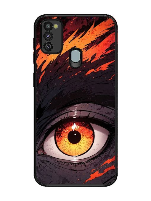 Inferno Gaze Glossy Soft Edge Case for Samsung Galaxy M21 (4G) Chachhi