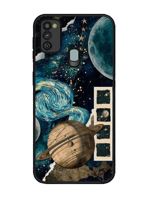 Celestial Tapestry Glossy Soft Edge Case for Samsung Galaxy M21 (4G) Chachhi