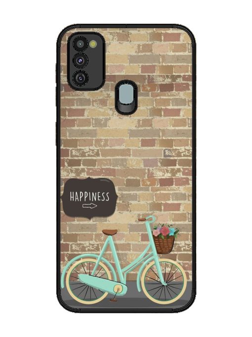 Pedaling Towards Happiness Glossy Soft Edge Case for Samsung Galaxy M21 (4G) Chachhi