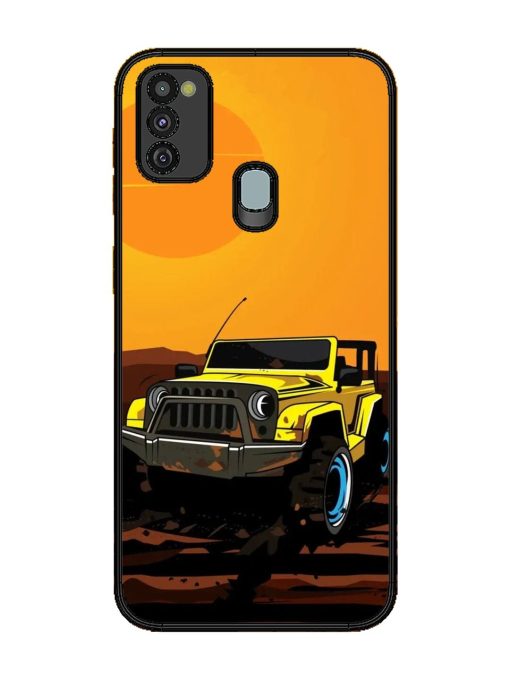 Sunset Cruise Glossy Soft Edge Case for Samsung Galaxy M21 (4G) Chachhi