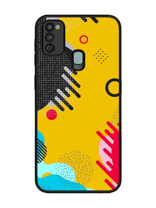 Neon Pop Glossy Soft Edge Case for Samsung Galaxy M21 (4G) Chachhi