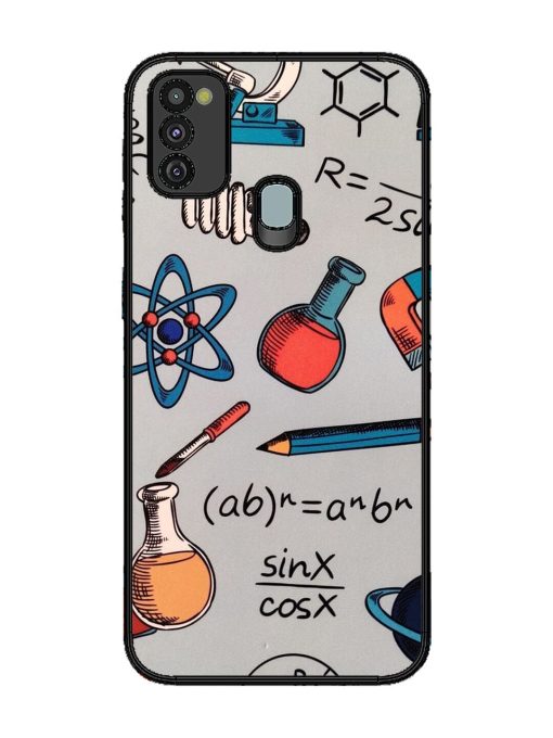 Science Doodle Glossy Soft Edge Case for Samsung Galaxy M21 (4G) Chachhi