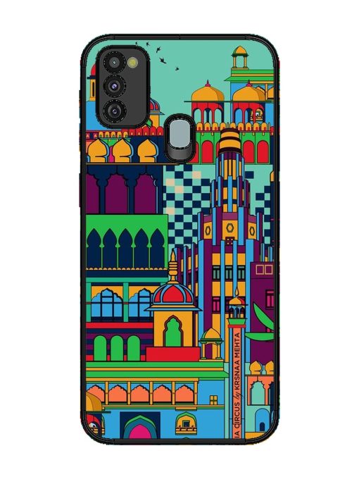 Indian Tapestry Glossy Soft Edge Case for Samsung Galaxy M21 (4G) Chachhi